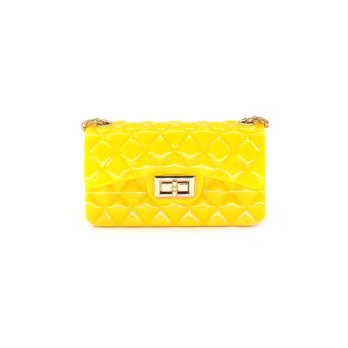 Jelly Pillbox Purse - Yellow