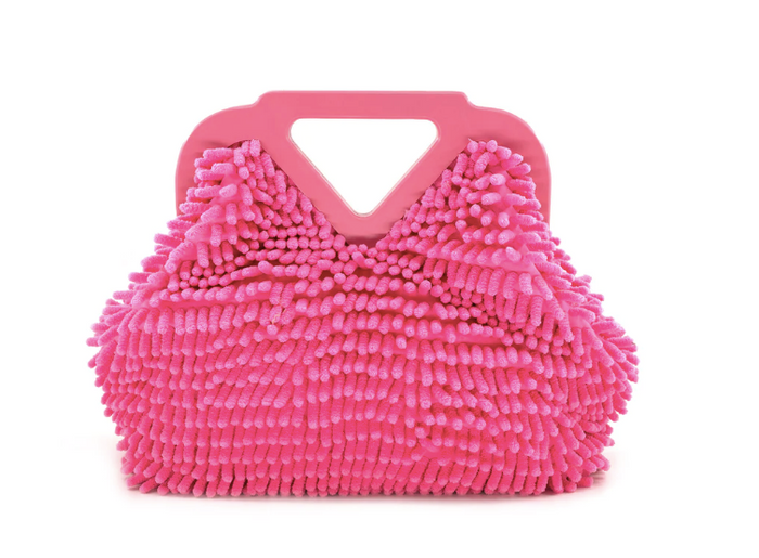 Hot Pink Shag Handbag