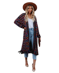 Jo's Fringed Maxi Cardigan