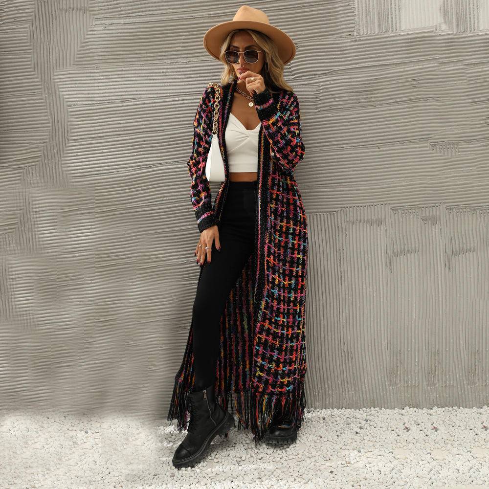 Jo's Fringed Maxi Cardigan