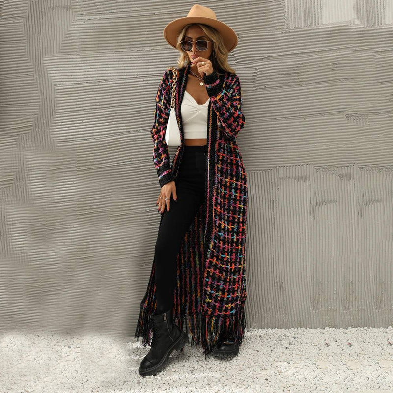 Jo's Fringed Maxi Cardigan