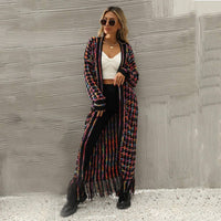 Jo's Fringed Maxi Cardigan